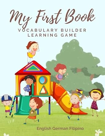 my first book vocabulary builder learning game english german filipino easy and fun simple word search kids