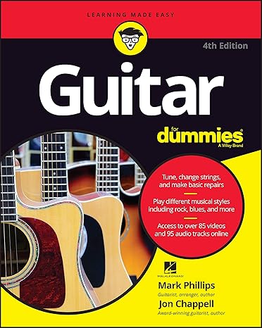 guitar for dummies 4th edition mark phillips ,jon chappell ,hal leonard corporation 1119293359, 978-1119293354