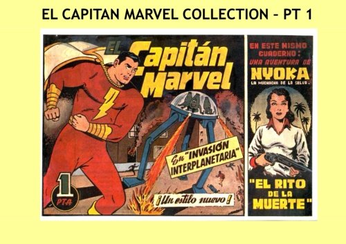 el capitan marvel collection pt 1 great spanish language superhero comics issues #1 7 all stories no ads 1st