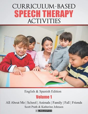 curriculum based speech therapy activities pre k / kindergarten english and spanish edition bilingual edition