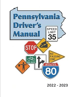 pennsylvania driver s manual learners permit study guide and exam workbook 184 questions and answers full