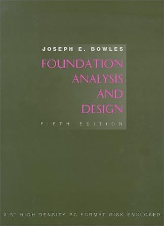 foundation analysis and design 5th edition joseph e bowles 0071148116, 978-0071148115