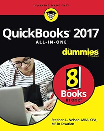 quickbooks 2017 all in one for dummies 1st edition stephen l. nelson 1119281342, 978-1119281344