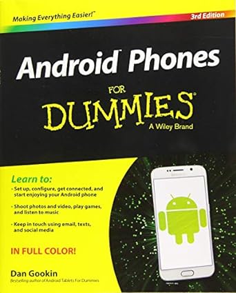 android phones for dummies 3rd edition dan gookin 1119126002, 978-1119126003