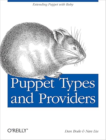 puppet types and providers extending puppet with ruby 1st edition dan bode ,nan liu 1449339328, 978-1449339326