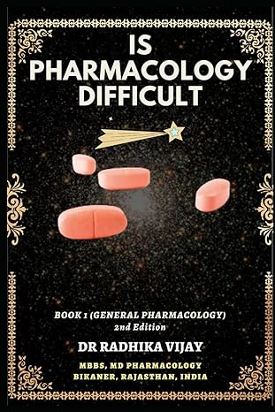 is pharmacology difficult book 1 1st edition dr radhika vijay b0ctn7427b, 979-8878005210