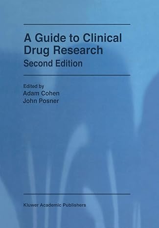 a guide to clinical drug research 2nd edition a cohen 0792361725, 978-0792361725