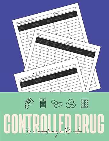 controlled drug recording book control drugs record log controlled drugs book register for nursing care home