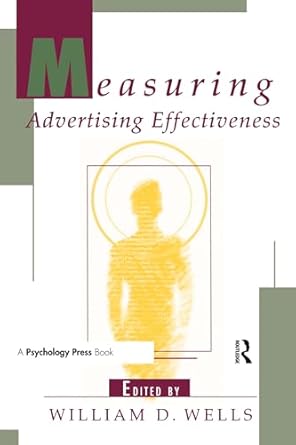 measuring advertising effectiveness 1st edition william d wells 0805828125, 978-0805828122