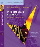 intermediate algebra application paperback student support edition by aufmann richard n barker vernon c