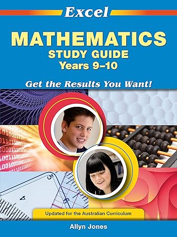 excel study guide mathematics years 9 10 1st edition allyn jones 1741254795, 978-1741254792