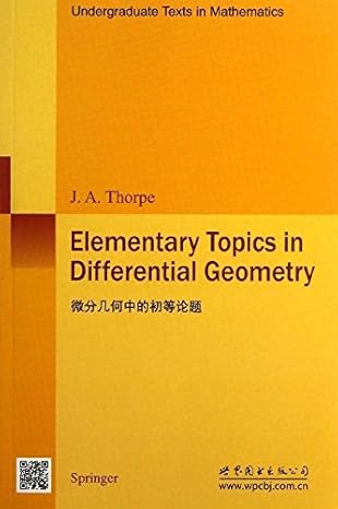 elementary topics in differential geometry 1st edition  7510058368, 978-7510058363