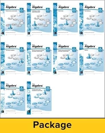 key to algebra books 1 thru 10 1st edition key curriculum ,mcgraw hill 155953088x, 978-1559530880