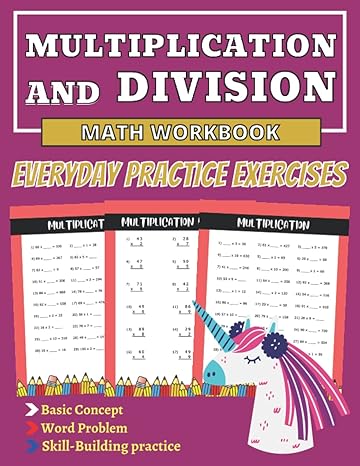 multiplication and division math workbook everyday practice exercises basic concept word problem skill