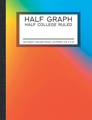 half 5x5 graph half college ruled half 5x5 grid half college ruled composition pages large 8 5x11 in rainbow