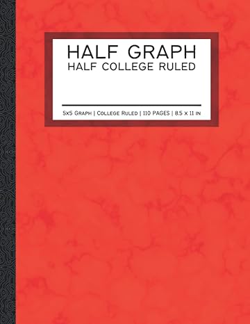 half 5x5 graph half college ruled half 5x5 grid half college ruled composition pages large 8 5x11 in red