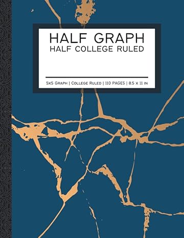 half 5x5 graph half college ruled half 5x5 grid half college ruled composition pages large 8 5x11 in midnight