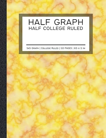 half 5x5 graph half college ruled half 5x5 grid half college ruled composition pages large 8 5x11 in yellow