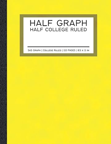 half 5x5 graph half college ruled half 5x5 grid half college ruled composition pages large 8 5x11 in yellow