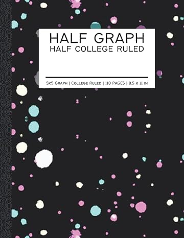 half 5x5 graph half college ruled half 5x5 grid half college ruled composition pages large 8 5x11 in black