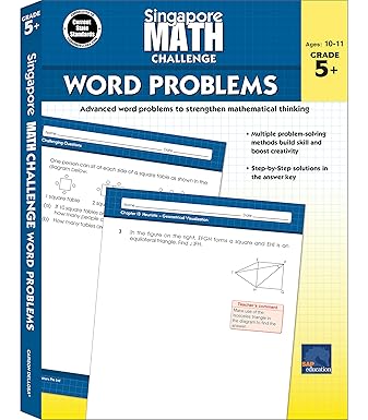 singapore math challenge word problems 5th grade math workbooks singapore math grade 5 and up division