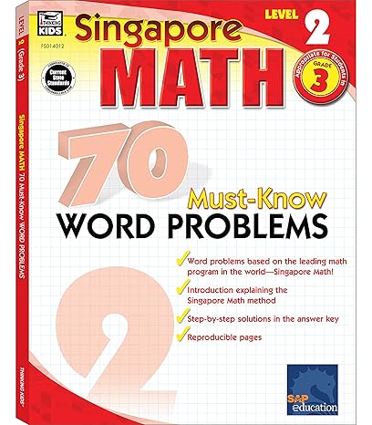 singapore math level 2 70 must know word problems 3rd grade workbooks singapore math grade 3 addition