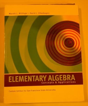 elementary algebra applications eighth edition 1st edition marvin l bittinger 0558389112, 978-0558389116