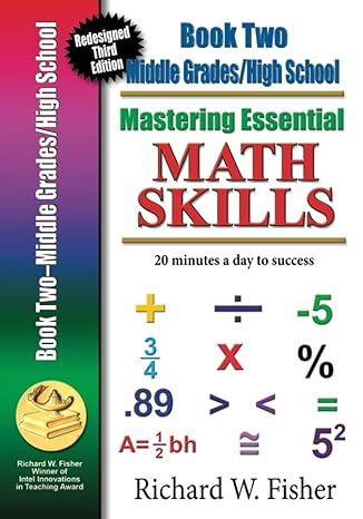 mastering essential math skills book 2 middle grades/high school redesigned library version 3rd edition