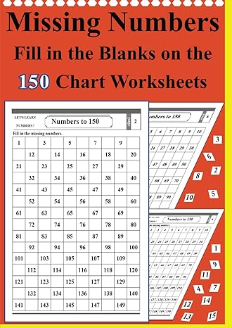 missing numbers fill in the blanks on the 150 chart worksheets number chart to 150 1st edition bm teacher