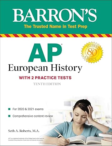 ap european history with 2 practice tests 10th edition seth a. roberts m.a. 1506262074, 978-1506262079