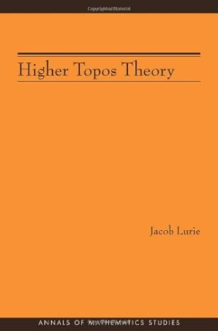 higher topos theory 1st edition jacob lurie b005q6um1k