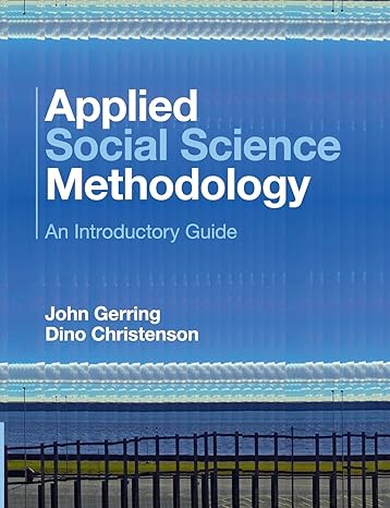 applied social science methodology an introductory guide 1st edition john gerring 1107416817, 978-1107416819