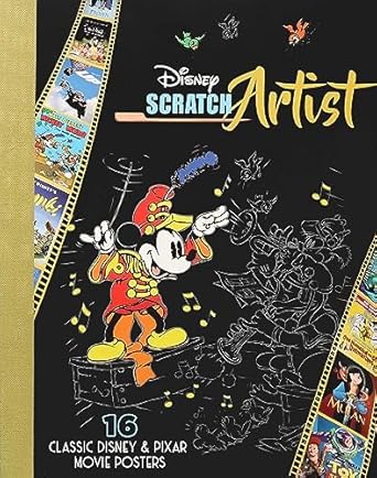 disney scratch artist classic disney and pixar movie posters 1st edition bill scollon 1645173895,