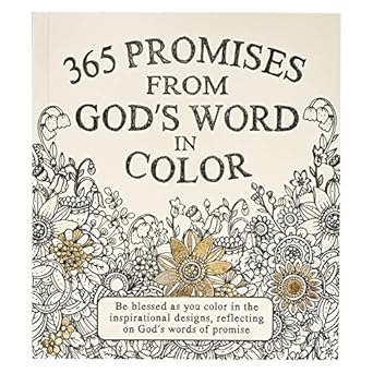 365 promises from god s word in color scripture and coloring pages compact purse size be blessed as you color