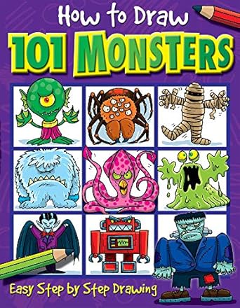 how to draw 101 monsters easy step by step drawing act clr edition dan green, imagine that 1842297422,