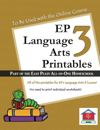 ep language arts 3 printables 1st edition tina rutherford, lee giles 1545261172, 978-1545261170