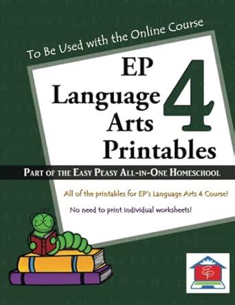 ep language arts 4 printables 1st edition tina rutherford, lee giles 1976334454, 978-1976334450