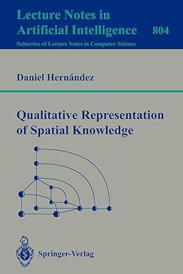 qualitative representation of spatial knowledge 1994 edition daniel hernandez 3540580581, 978-3540580584