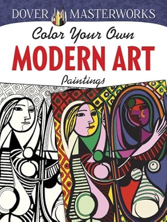 dover masterworks color your own modern art paintings 1st edition muncie hendler 0486780244, 978-0486780245