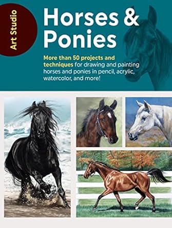 art studio horses and ponies more than 50 projects and techniques for drawing and painting horses and ponies