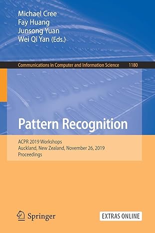 pattern recognition acpr 2019 workshops auckland new zealand november 26 2019 proceedings 1st edition michael