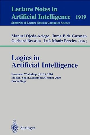 logics in artificial intelligence european workshop jelia 2000 malaga spain september 29 october 2 2000