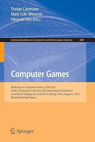 computer games workshop on computer games cgw 2013 held in conjunction with the 23rd international conference