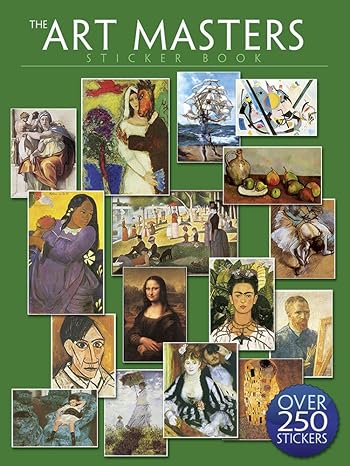 the art masters sticker book over 250 stickers csm nov st edition dover 0486803392, 978-0486803395