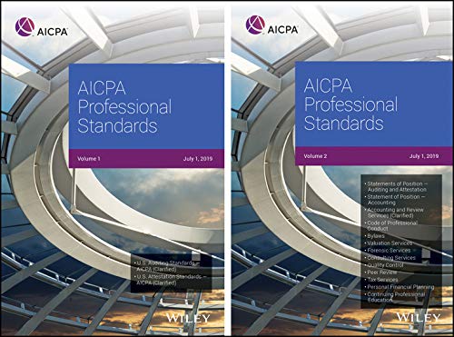 aicpa professional standards 2019 volumes 1st and 2nd edition aicpa 195068802x, 978-1950688029