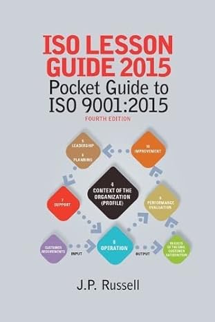 iso lesson guide 2015 pocket guide to iso 9001 2015 4th edition james paul russell 1636941311, 978-1636941318