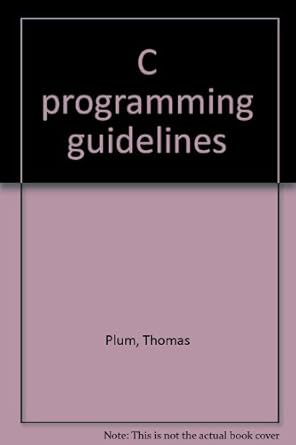 c programming guidelines 1st edition thomas plum 0911537031, 978-0911537031