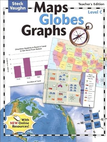 maps globes graphs teacher s guide level c grade 3 2004 1st edition steck-vaughn 073989109x, 978-0739891094