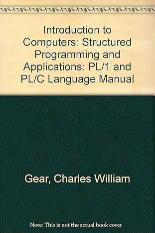 pl/i and pl/c language manual 1st edition c. william gear 0574211942, 978-0574211941