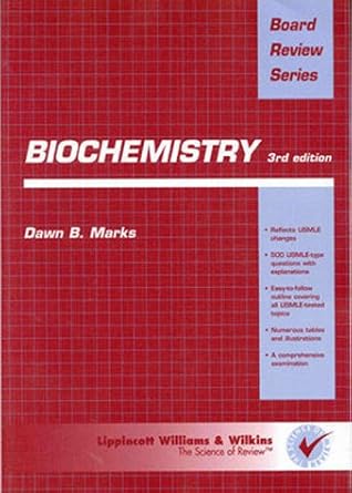 biochemistry board review series 3rd edition dawn b. marks 0683304917, 978-0683304916